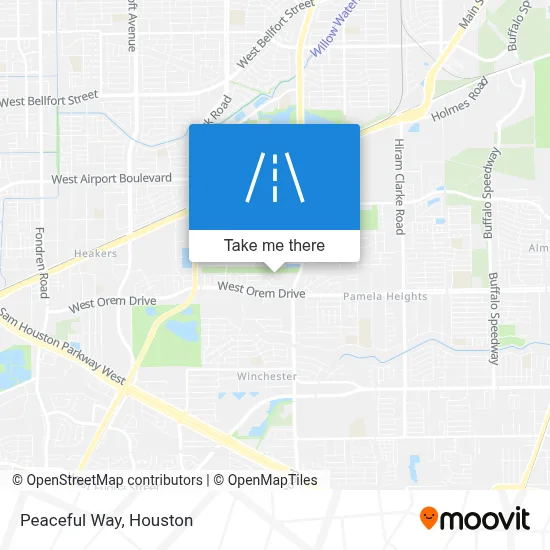 Peaceful Way map