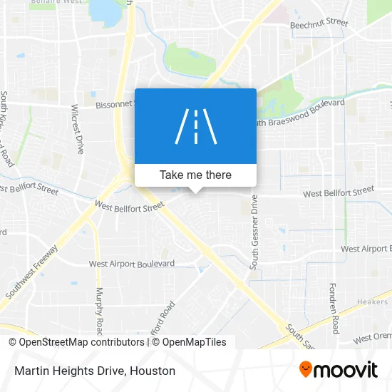 Martin Heights Drive map