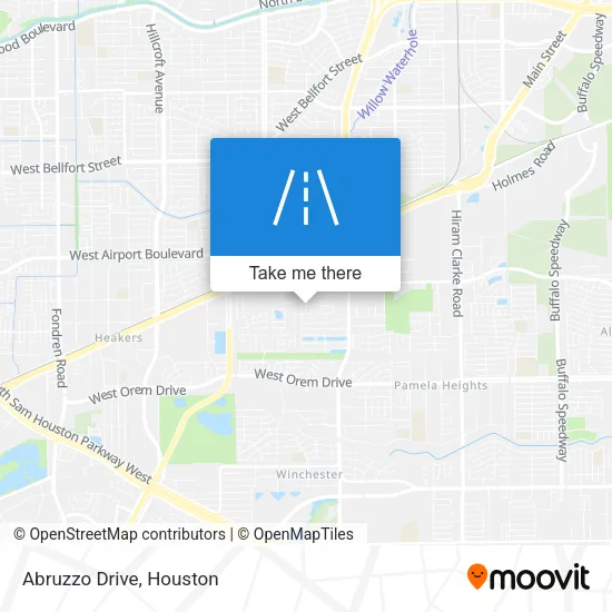 Abruzzo Drive map