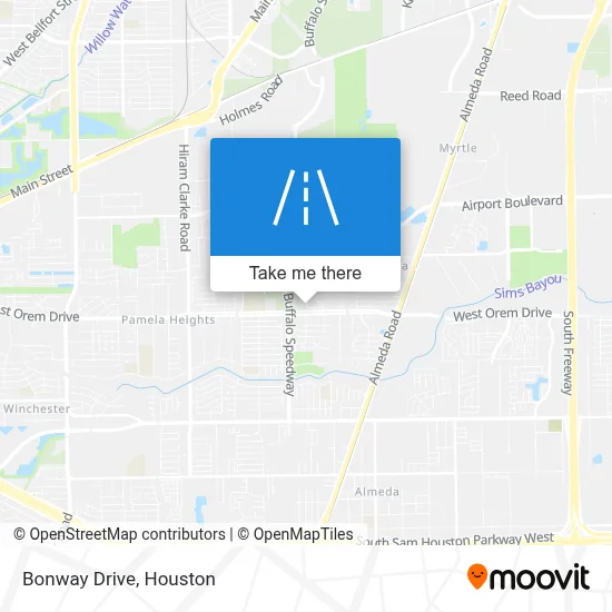 Bonway Drive map