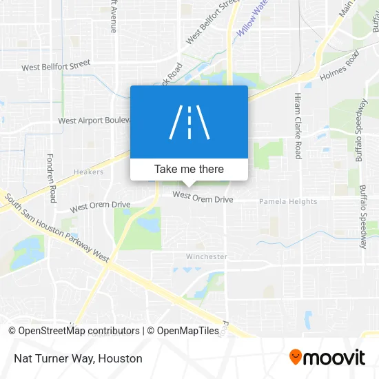 Nat Turner Way map