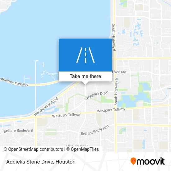 Addicks Stone Drive map