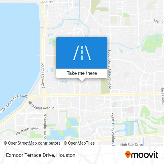 Exmoor Terrace Drive map
