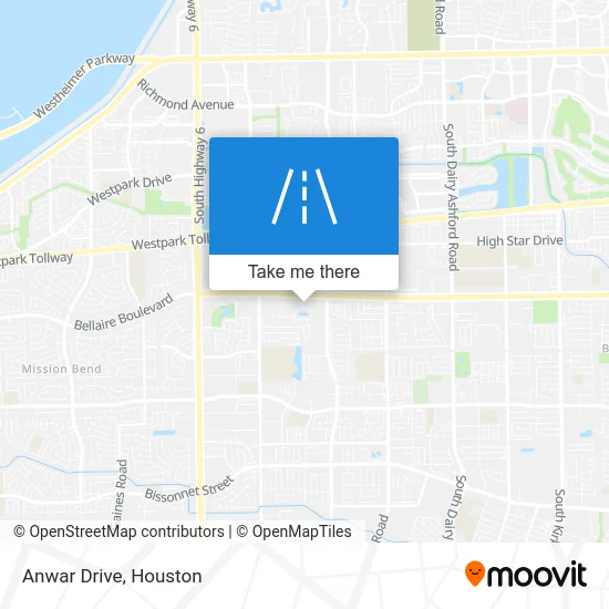 Anwar Drive map