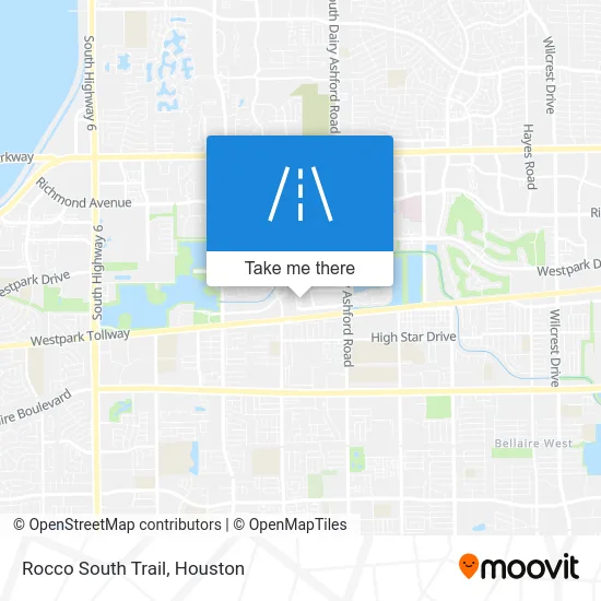 Rocco South Trail map