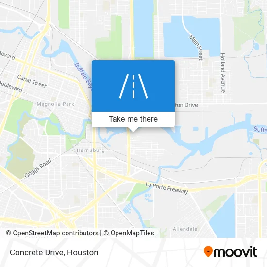 Concrete Drive map