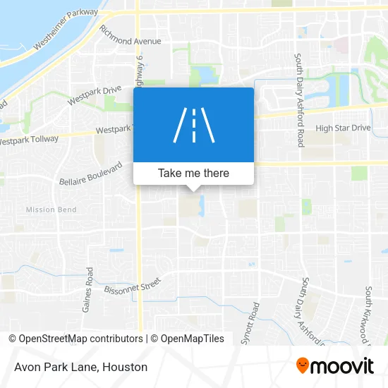 Avon Park Lane map