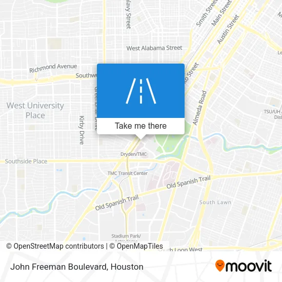 John Freeman Boulevard map
