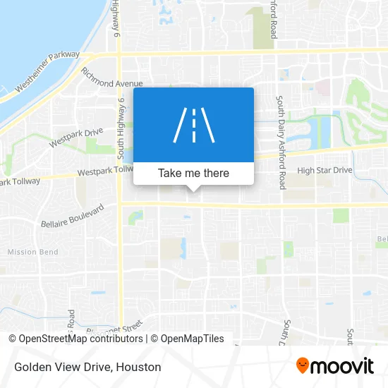 Golden View Drive map