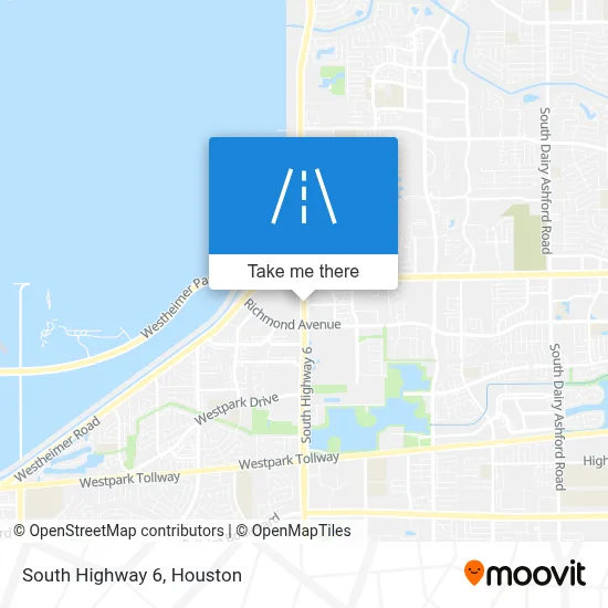 South Highway 6 map