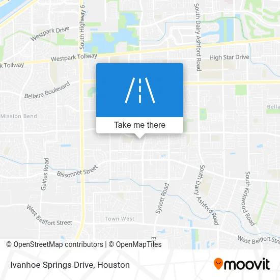 Ivanhoe Springs Drive map