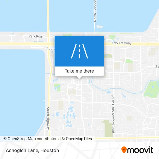 Ashoglen Lane map