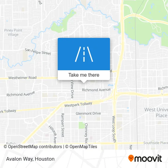Avalon Way map
