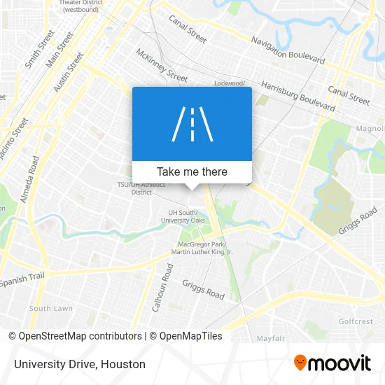 University Drive map