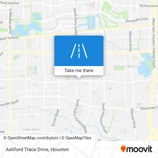 Ashford Trace Drive map