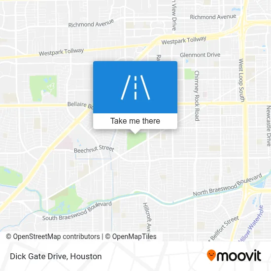 Dick Gate Drive map