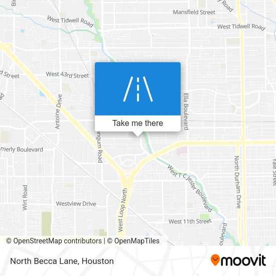 North Becca Lane map