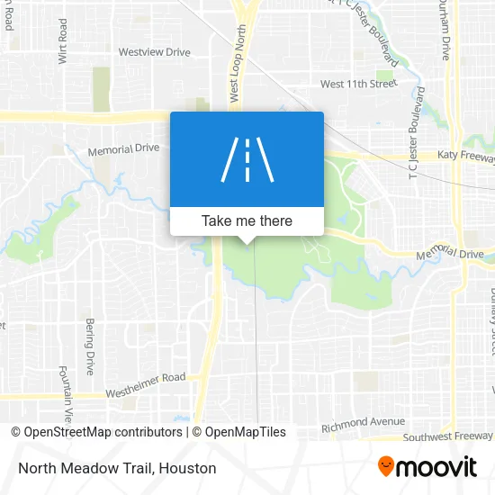 North Meadow Trail map
