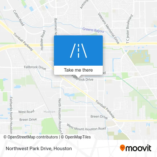 Northwest Park Drive map