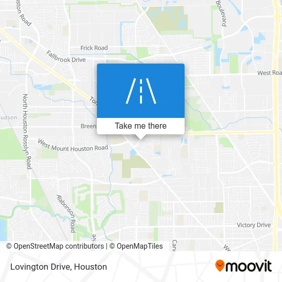 Lovington Drive map