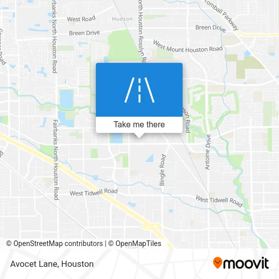 Avocet Lane map