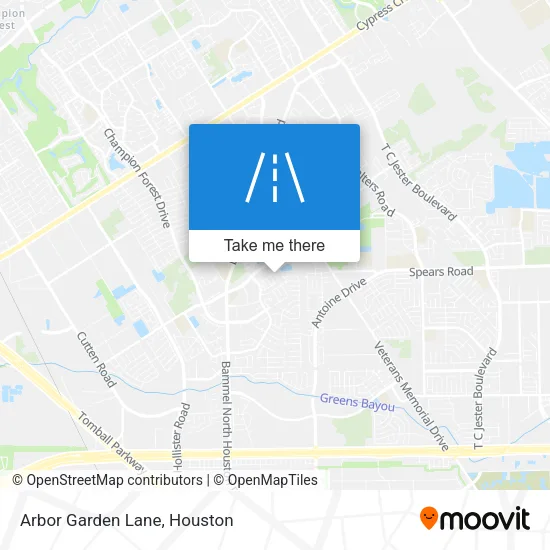 Arbor Garden Lane map