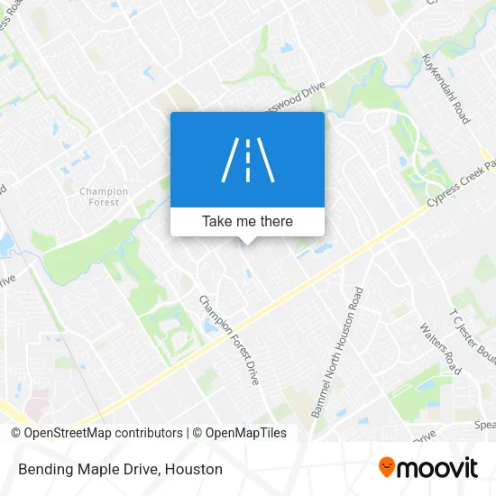 Bending Maple Drive map