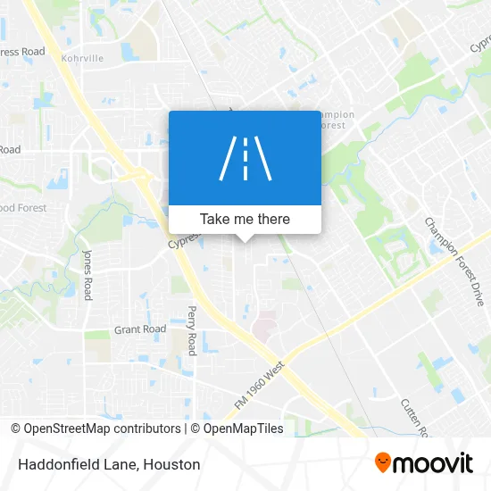 Haddonfield Lane map