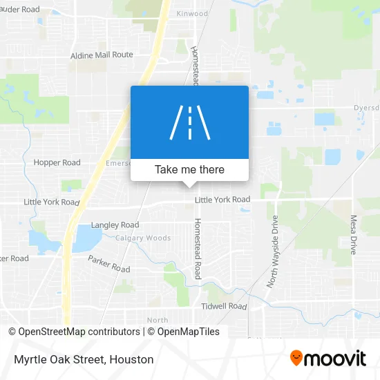 Myrtle Oak Street map