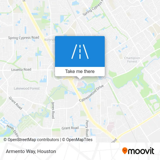 Armento Way map