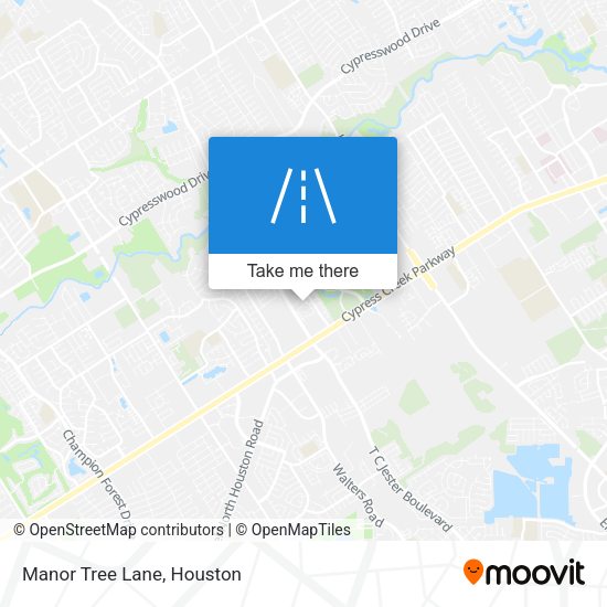 Manor Tree Lane map