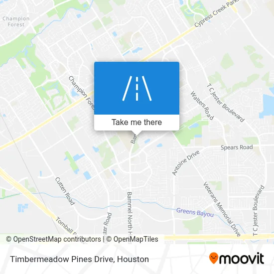 Timbermeadow Pines Drive map
