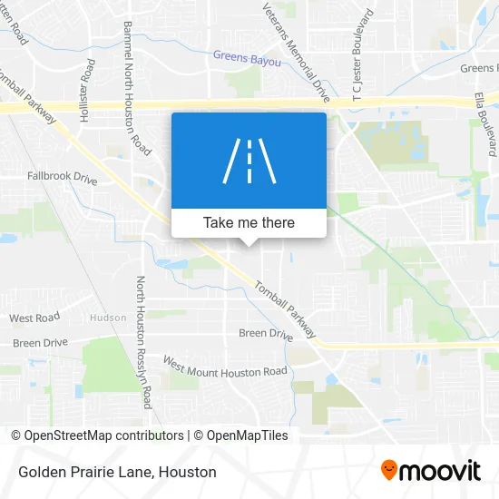 Golden Prairie Lane map