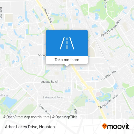 Arbor Lakes Drive map