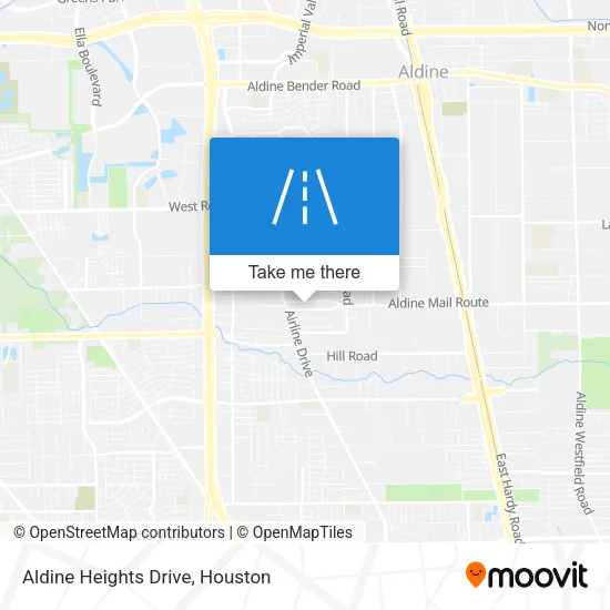 Aldine Heights Drive map