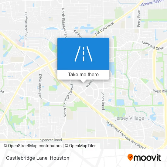 Castlebridge Lane map