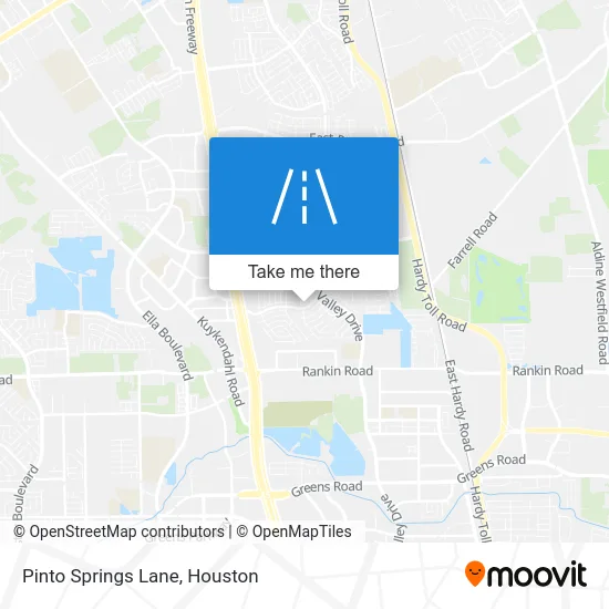 Pinto Springs Lane map