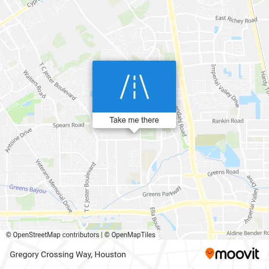 Gregory Crossing Way map