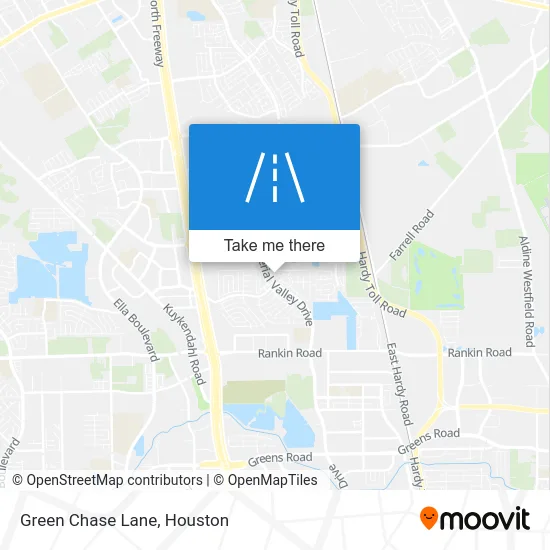 Green Chase Lane map