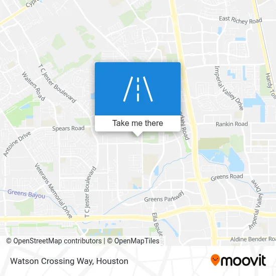 Watson Crossing Way map