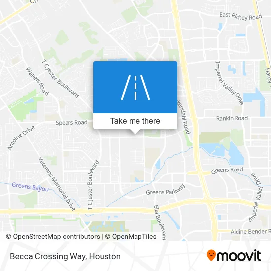 Becca Crossing Way map