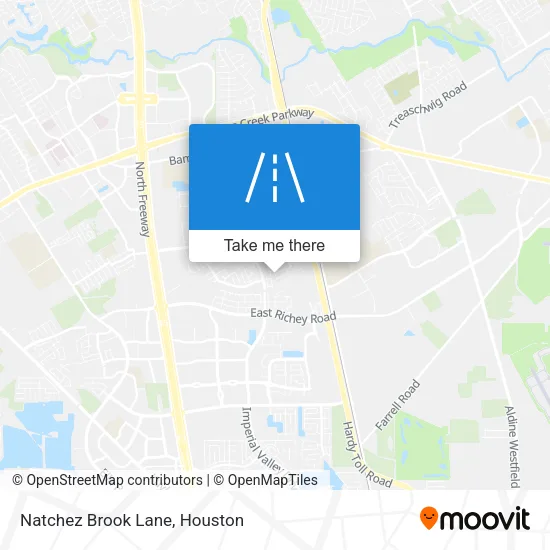 Natchez Brook Lane map