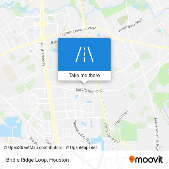 Bridle Ridge Loop map