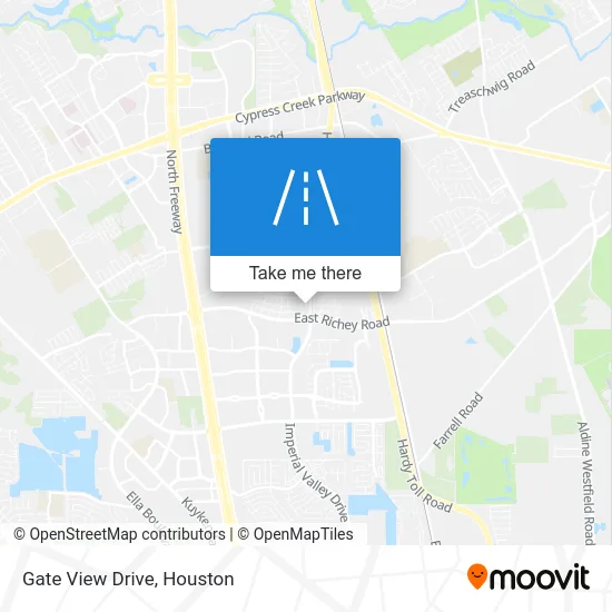 Gate View Drive map