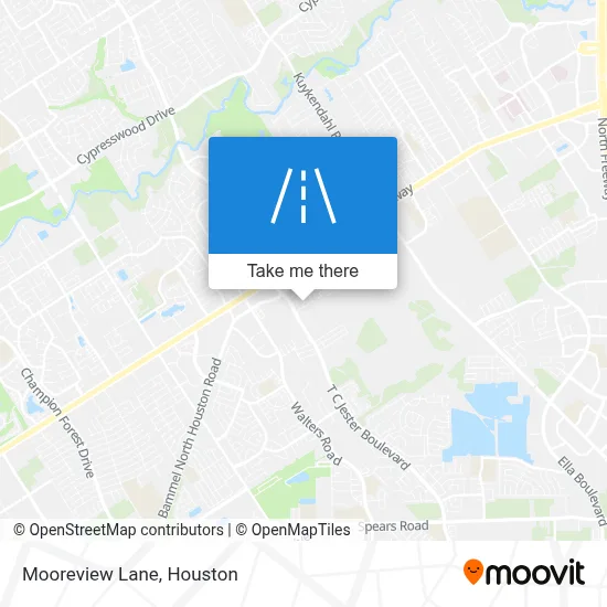 Mooreview Lane map