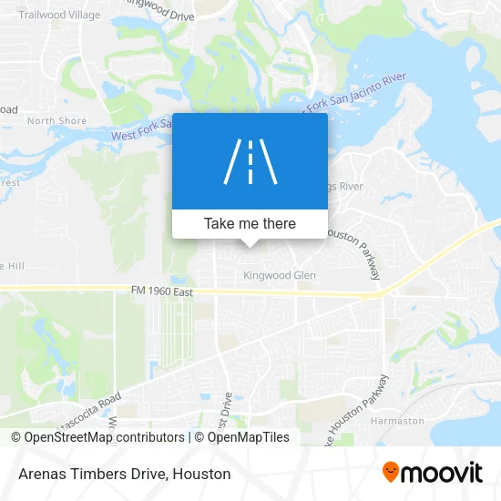 Arenas Timbers Drive map