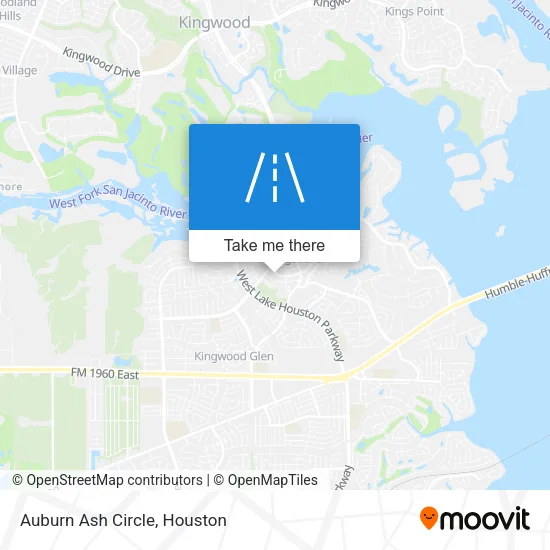 Auburn Ash Circle map