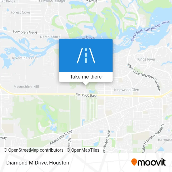Diamond M Drive map