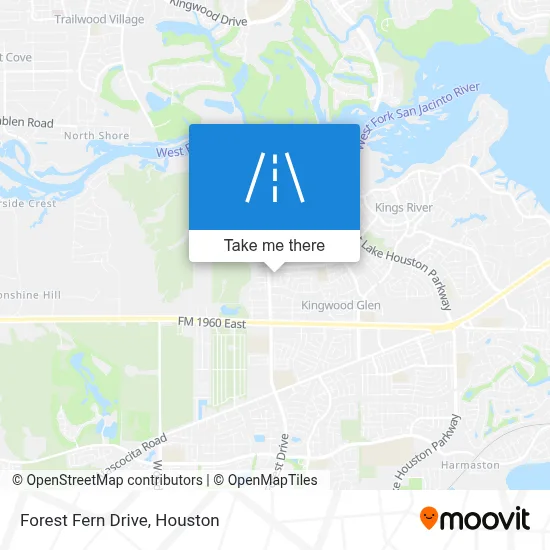 Forest Fern Drive map