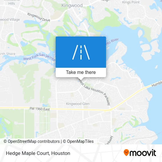 Hedge Maple Court map